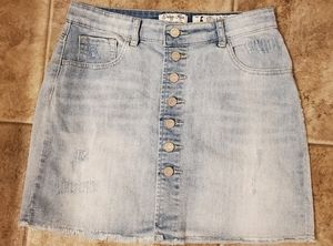 🛍4/$10 Indigo Rein Button Down Jean Skirt